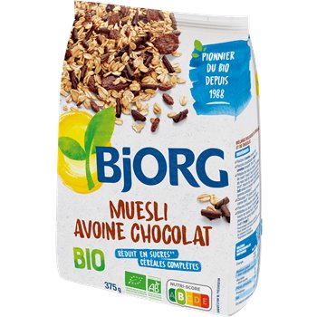 Céréales Bio Muesli avoine Chocolat Bjorg - 375g