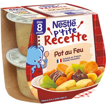 P'tite Recette Nestlé Pot Au Feu 8 mois - 2x200g