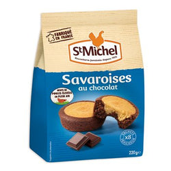 St Michel Gâteaux  Savaroises Chocolat 8 sachets 220g