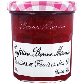 Confiture Bonne Maman Fraise & fraises des bois 370g