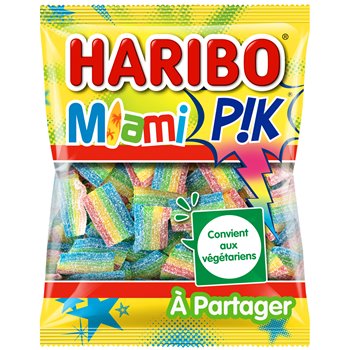 Bonbons Haribo Acidulés Miami Pik - 200g