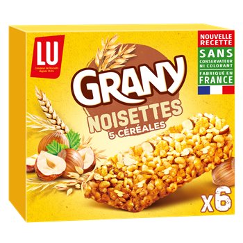 Barres céréales Grany Noisettes - 125g