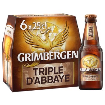 Bière Blonde Grimbergen Triple d'Abbaye - 6x25cl