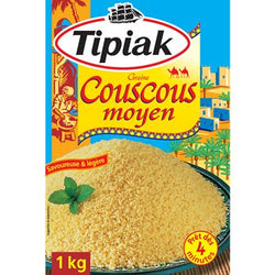 Tipiak Couscous Grain moyen Prêt en 4 min - 1kg