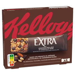 Barres céréales Extra Kellogg's Chocolat et Amande - 4x32g