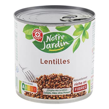 Lentilles Notre Jardin Préparées - 265g