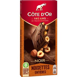 Tablette chocolat Côte d'Or Chocolat noir/Noisettes - 180g