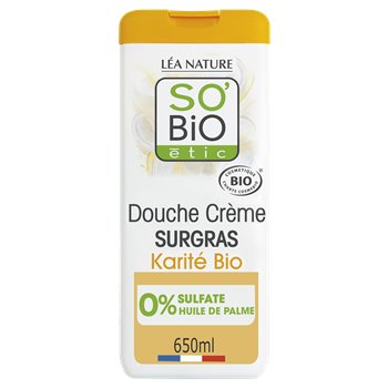 Gel douche So Bio Etic Karité sans sulfate - 650ml