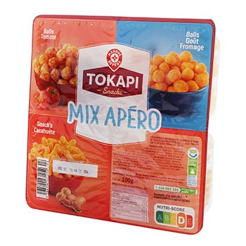 Biscuits apéritifs Tokapi 3 saveurs - 100g