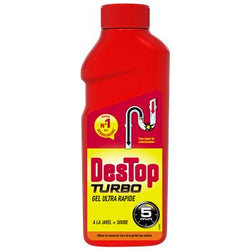 Déboucheur Gel Destop Turbo 5 min - 2 doses - 1L