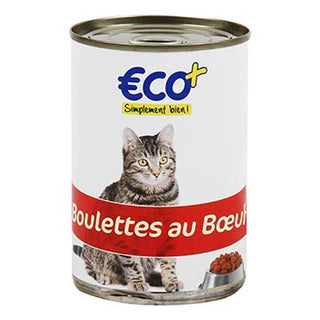 Bouchées pour chats Eco+ Boulettes au bœuf - 415g