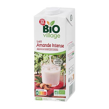 Lait amande intense Bio Village Brique - 1L