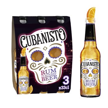 Bière Cubanisto Aromatisée au rhum - 3x33cl