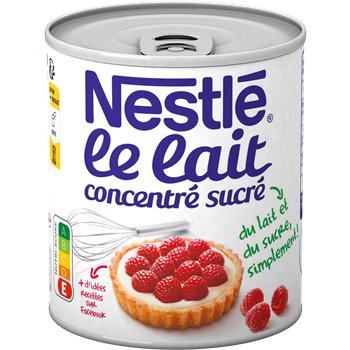 Lait concentré sucré Nestlé 8% MG - 397g
