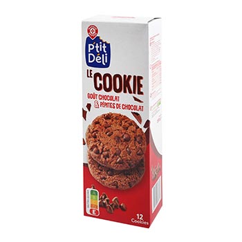 Biscuits Cookies P'tit Déli Chocolat pépite chocolat - 200g
