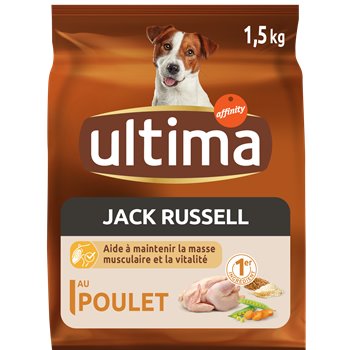 Croquettes petits chiens Ultima Poulet - Jack Russel - 1,5kg