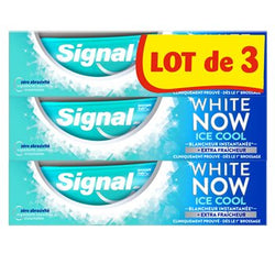 Dentifrice Blancheur Signal White Now Ice cool Mint -3x75ml