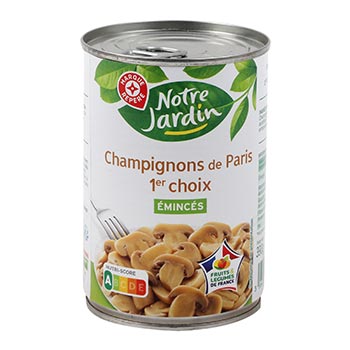 Champignons Paris Notre Jardin Emincés - 230g