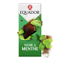 Tablette de chocolat Equador Noir et menthe 100g