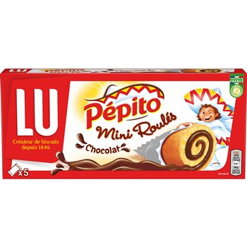 Pépito mini roulés Lu Chocolat x5 - 150g