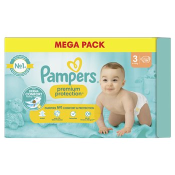 Couches Pampers Premium Protection Taille 3 - x114