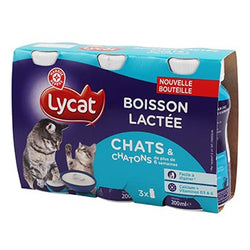Boisson lactée chats Lycat 3x200ml