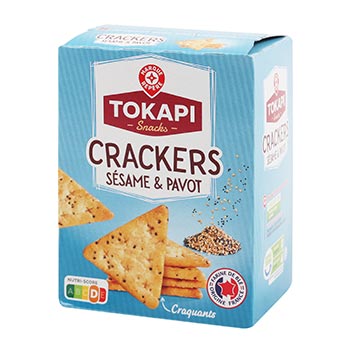 Tokapi Crackers Sésame et pavot - 100g