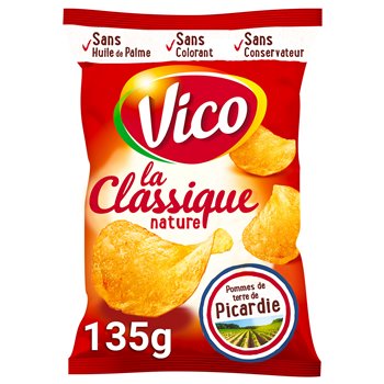 (15/07/24) Chips La classique Vico Nature - 135g