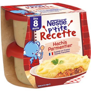 P'tite Recette Nestlé - Hachis Parmentier dès 8 mois - 2x200g