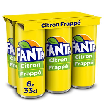 Fanta citron frappé canettes - 6x33cl