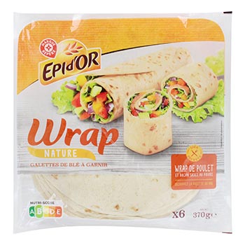 Pains wrap Epi d'or x6 - 383g