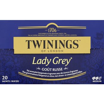Thé lady grey Twinings x20 sachets - 40g