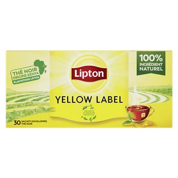 Thé noir Lipton Yellow x30 sachets - 60g