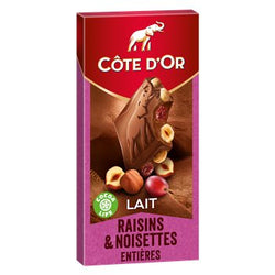 (20/07/24) Tablette chocolat Côte d'Or Chocolar lait/ Raisin - 180g