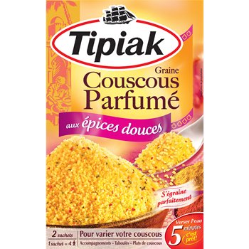 Tipiak Couscous parfumé Prêt en 5 min - 2x250g