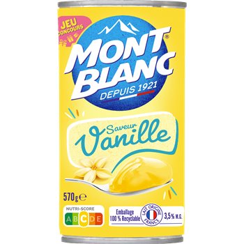 Crème dessert Mont Blanc Vanille - 570g