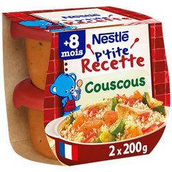 P'tite Recette Nestlé Couscous 8 mois - 2x200g