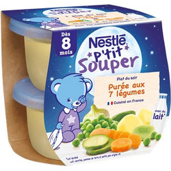 P'tit Souper Nestlé Purée soir aux 7 légumes 8 mois - 2x200g