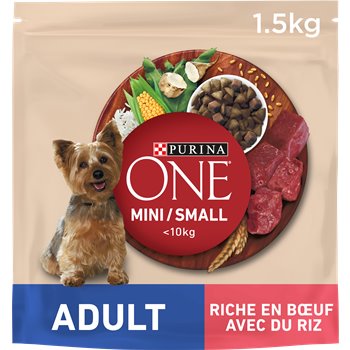 Croquettes chiens Purina One Minis chiens adultes - 1,5kg