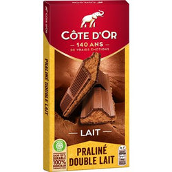 Tablette chocolat Côte d'Or Chocolat lait/praliné - 200g