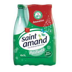 Eau minérale naturelle St Amand Gazeuse 1L x6