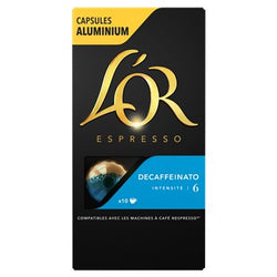 Café capsules L'OR Espresso Decaffeinato n°6 - x10 - 52g