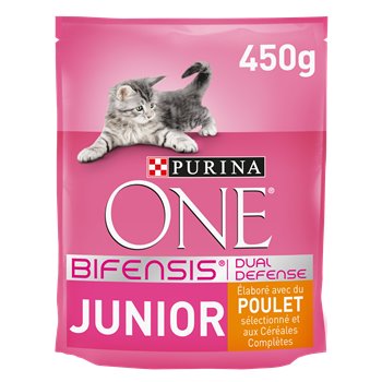 Croquettes chaton Purina One Junior - Poulet/Céréales - 450g