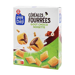 Céréales fourrées P'tit Déli Chocolat Noisette - 450g