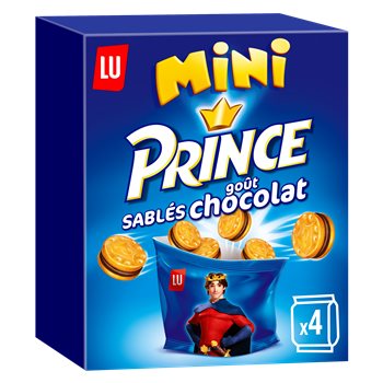 Biscuits Mini Prince Fourré chocolat - 160g