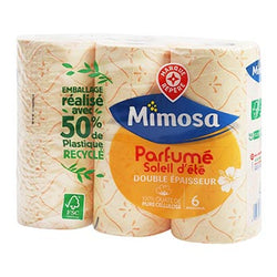 Papier toilette Parfumé Mimosa Soleil d'été - x6