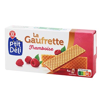 Gaufrettes P'tit Déli Framboise 160g