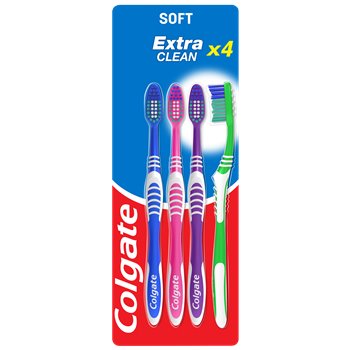 Brosse à dents Colgate Extra Clean souple - x4