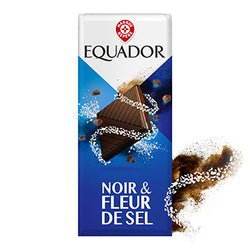 Tablette de chocolat Equador Noir fleur de sel 100g