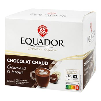 Capsules café Equador Chocolat chaud - 2x8 - 250g